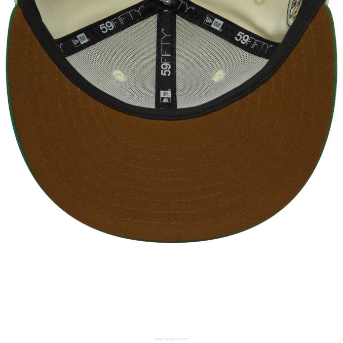 New Era colorado rockies 10 jaar chroom wit 59fifty getailleerde dop BT24101