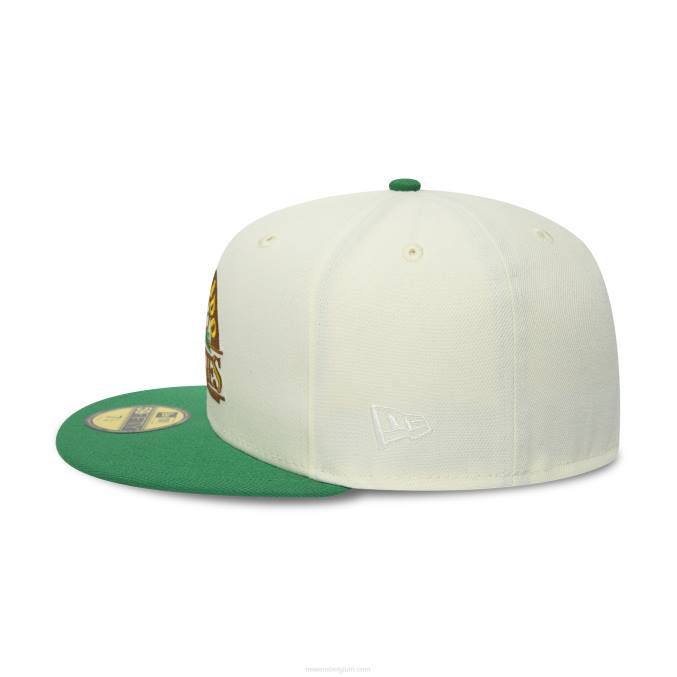 New Era colorado rockies 10 jaar chroom wit 59fifty getailleerde dop BT24101