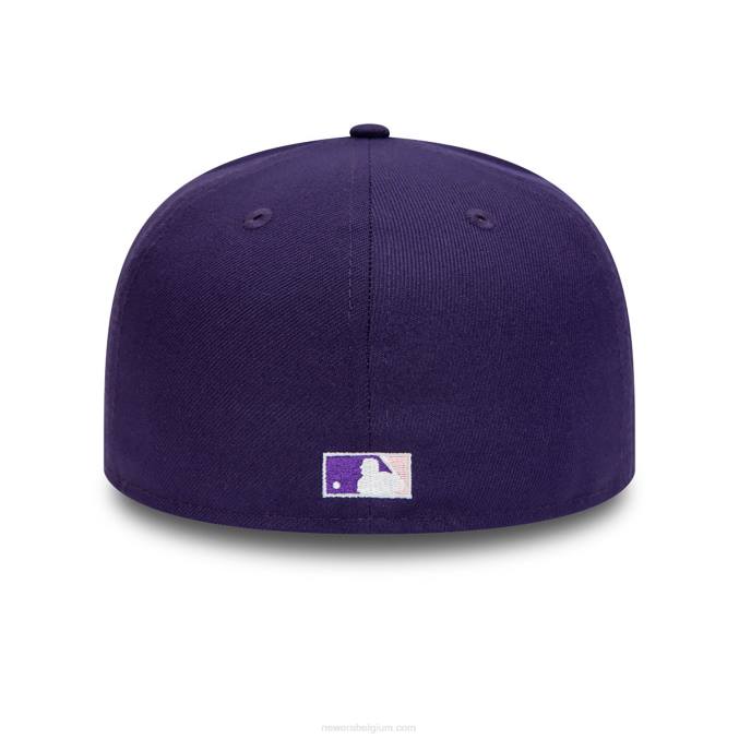 New Era colorado rockies 25 jaar paarse 59fifty getailleerde pet BT243