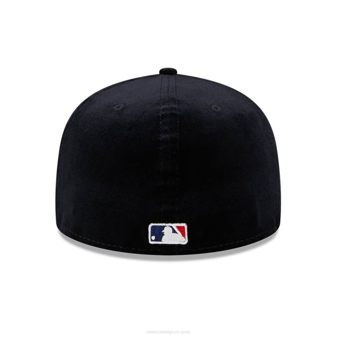 New Era colorado rockies fluwelen zwarte 59fifty getailleerde pet BT241290