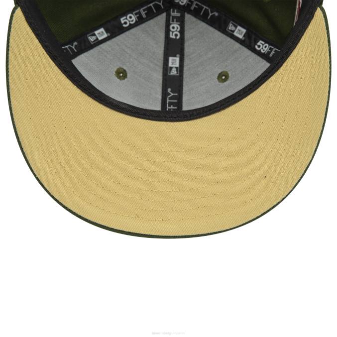 New Era colorado rockies groen 25 jaar 59fifty getailleerde pet BT2463