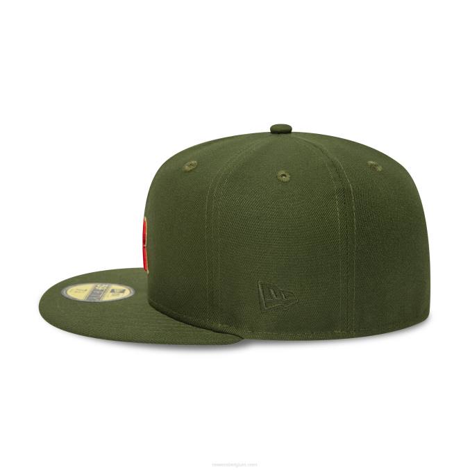 New Era colorado rockies groen 25 jaar 59fifty getailleerde pet BT2463