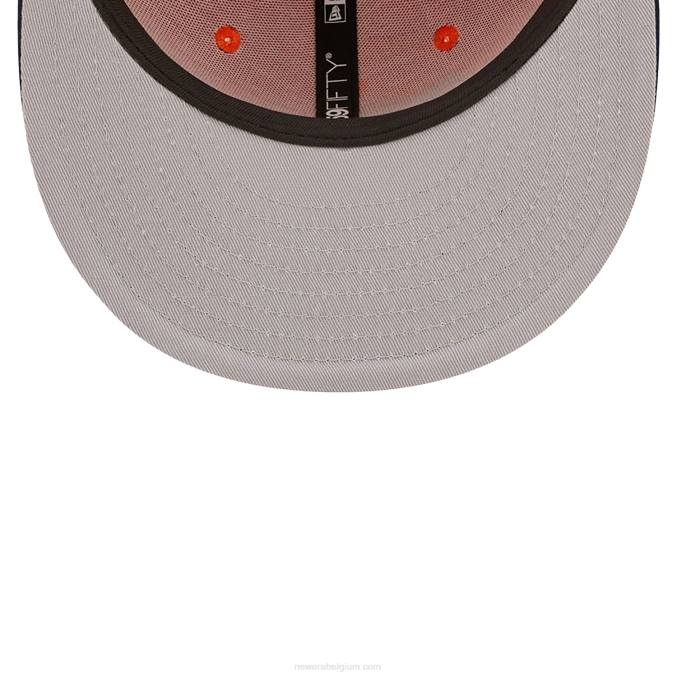 New Era denver broncos ne letterman oranje 59fifty getailleerde pet BT24468