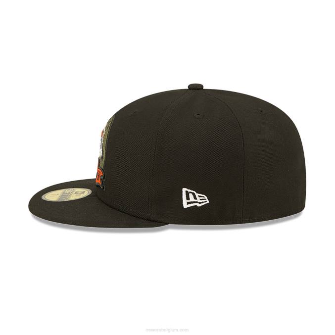 New Era denver broncos nfl salute to service zwarte 59fifty fitted cap BT24276