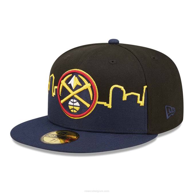 New Era denver nuggets nba tip off 2022 zwarte 59fifty fitted cap BT24222