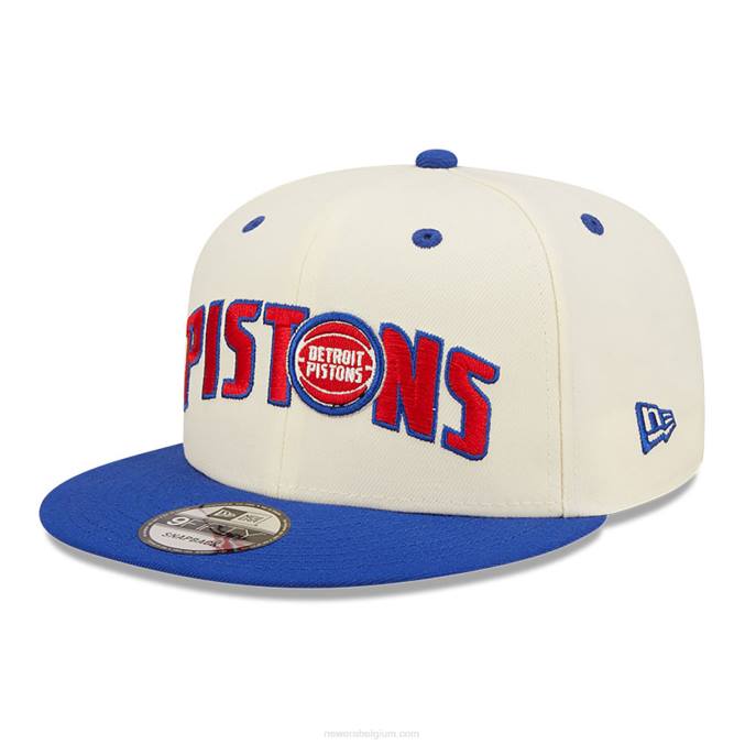 New Era detroit pistons blend witte 9fifty snapback pet BT241926
