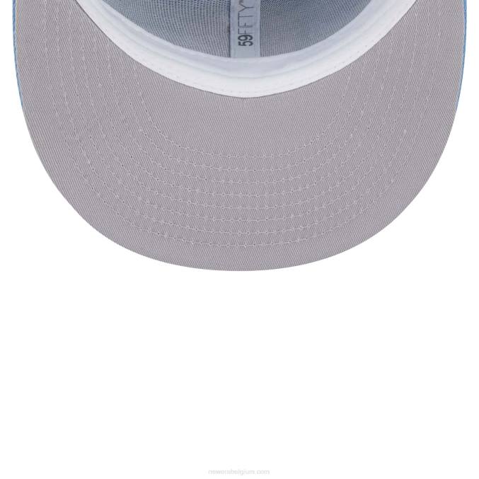 New Era detroit pistons light fantasy blue 59fifty getailleerde dop BT241219