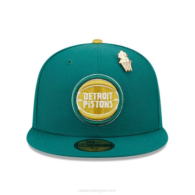 New Era detroit pistons max bet green 59fifty getailleerde dop BT24394