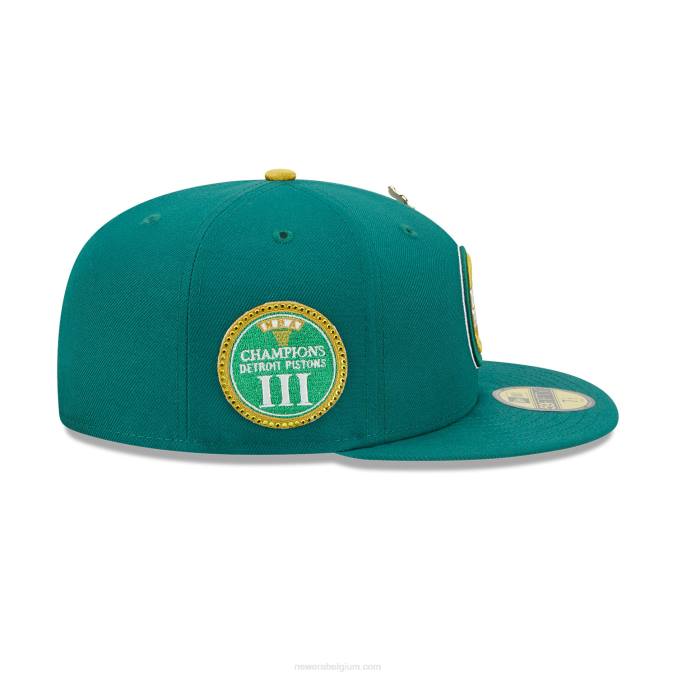 New Era detroit pistons max bet green 59fifty getailleerde dop BT24394