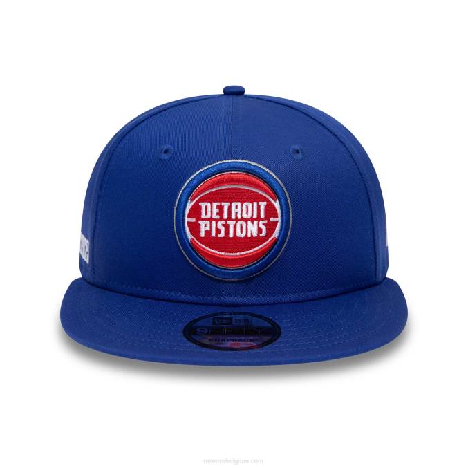 New Era detroit pistons nba paris games blauwe 9fifty snapback pet BT241854