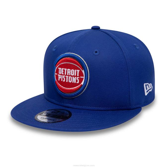 New Era detroit pistons nba paris games blauwe 9fifty snapback pet BT241854