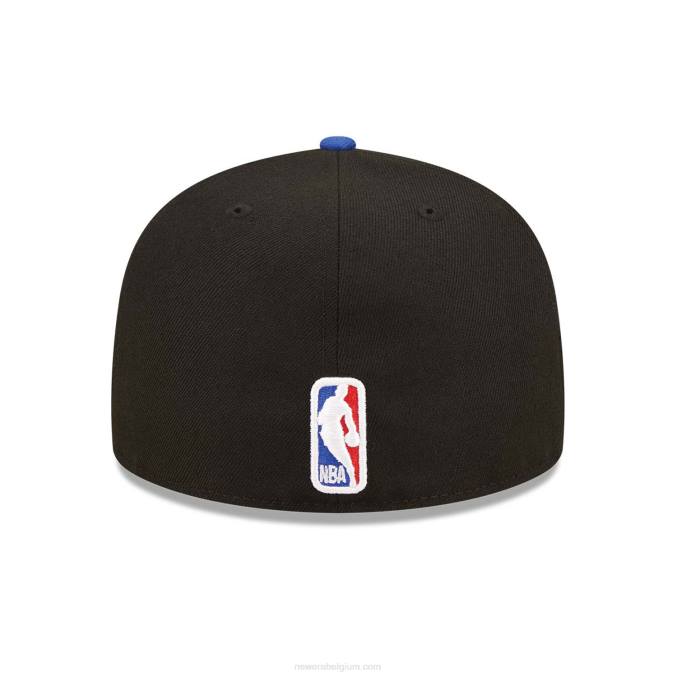 New Era detroit pistons nba tip off 2022 zwarte 59fifty gemonteerde dop BT241306
