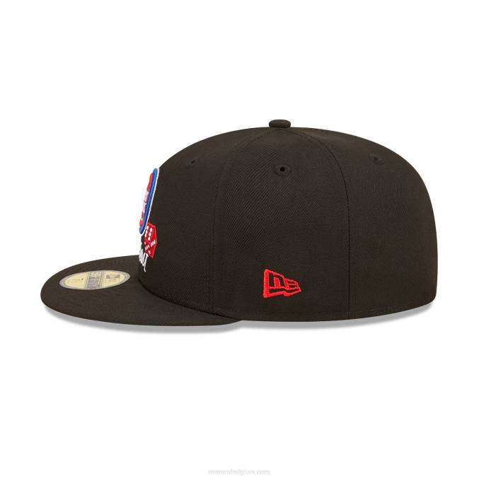 New Era detroit pistons roller zwart 59fifty gemonteerde dop BT24219