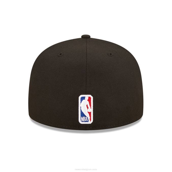 New Era detroit pistons roller zwart 59fifty gemonteerde dop BT24219
