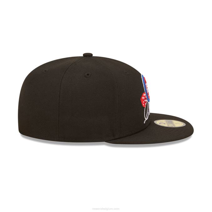 New Era detroit pistons roller zwart 59fifty gemonteerde dop BT24219