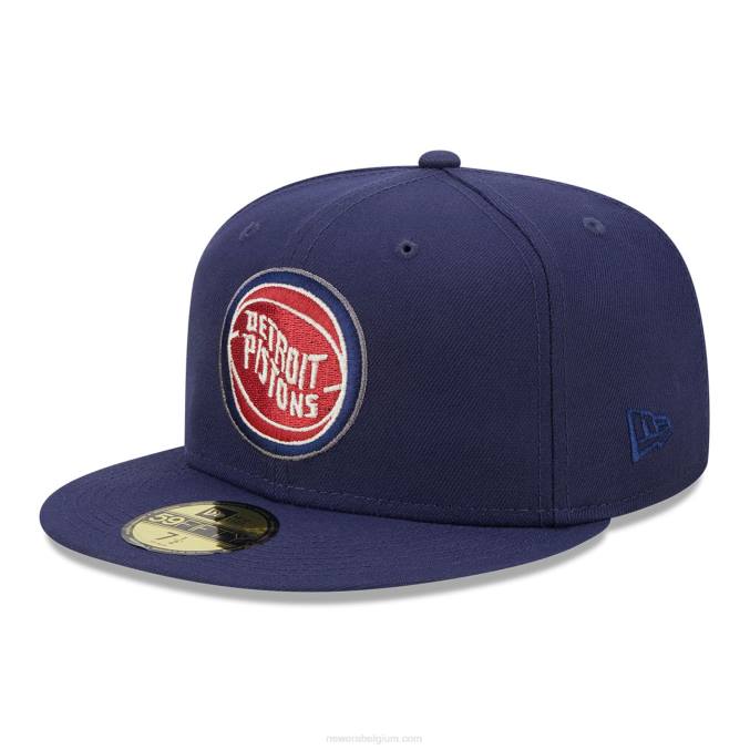 New Era detroit pistons twilight fantasy marine 59fifty getailleerde pet BT241297