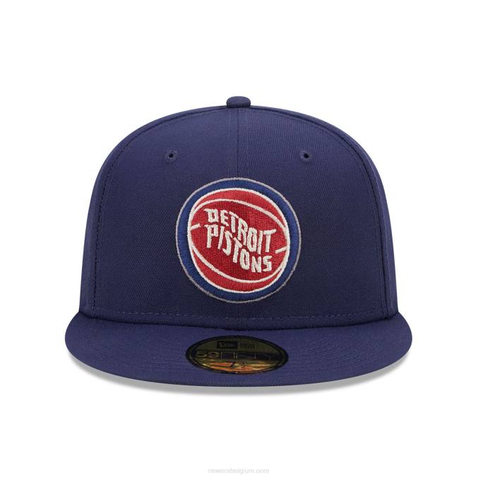 New Era detroit pistons twilight fantasy marine 59fifty getailleerde pet BT241297