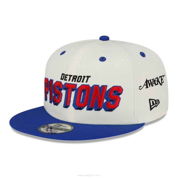 New Era detroit pistons wakker witte 9fifty snapback BT242075
