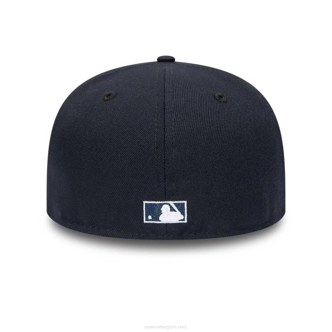 New Era detroit tigers 50e verjaardag marineblauwe 59fifty getailleerde pet BT2479