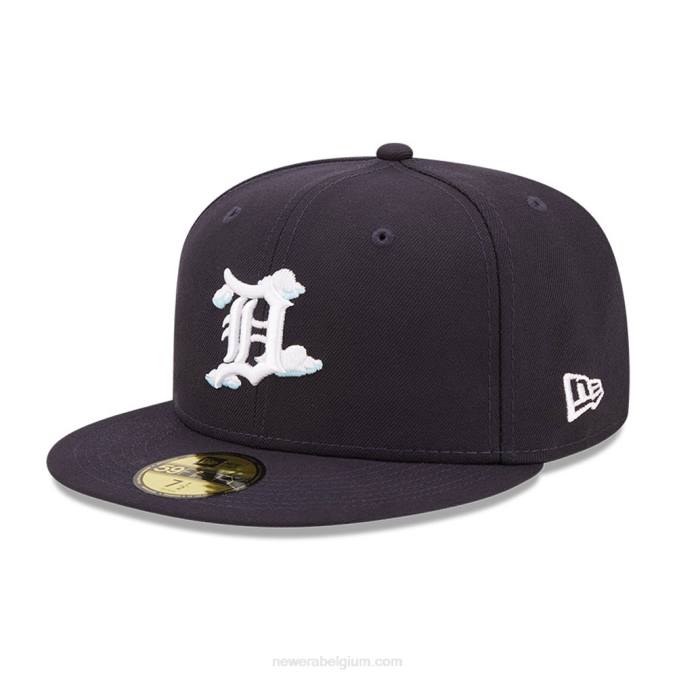 New Era detroit tigers comic cloud navy 59fifty getailleerde pet BT24488