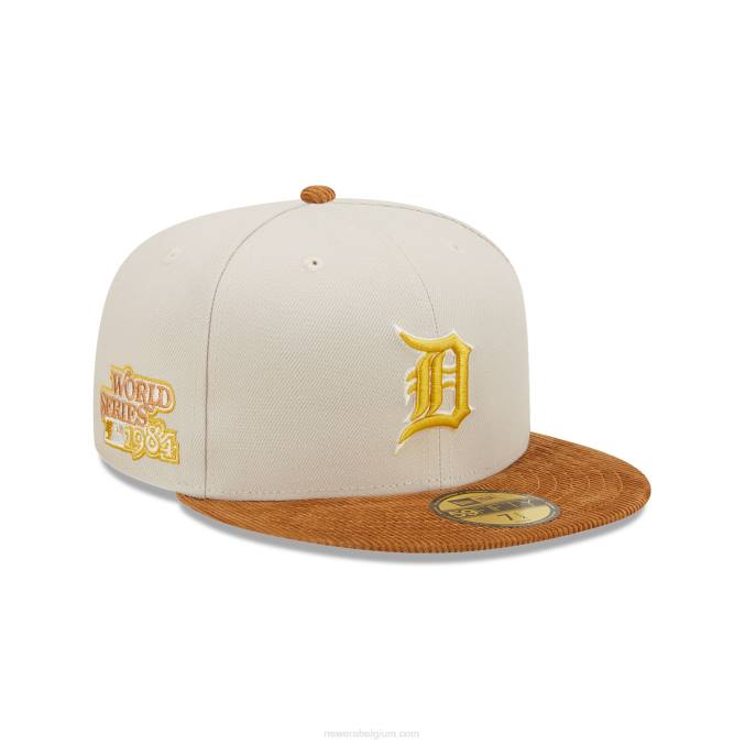 New Era detroit tigers cord visor stone 59fifty fitted cap BT24281