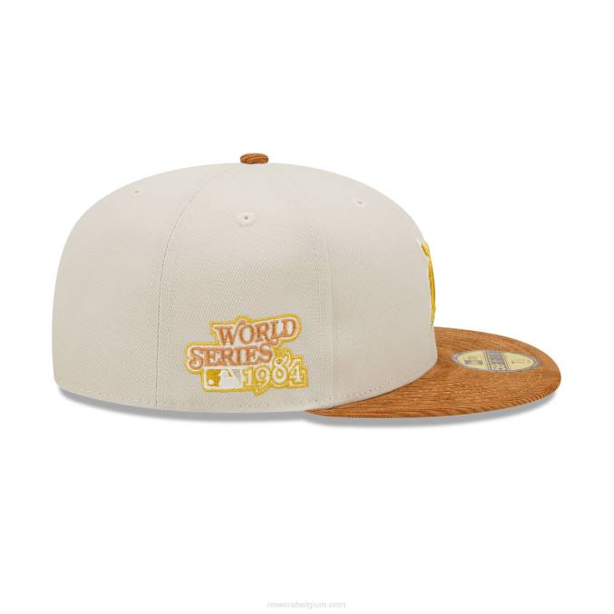 New Era detroit tigers cord visor stone 59fifty fitted cap BT24281