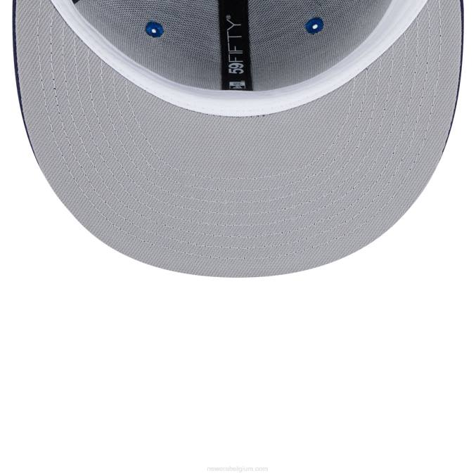 New Era detroit tigers driekleurige teamblauwe 59fifty pet BT24798