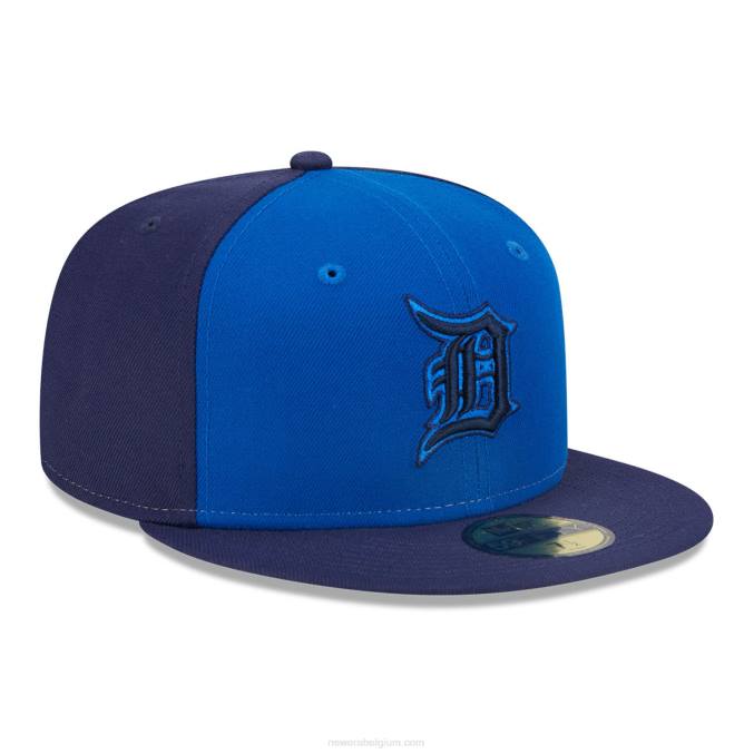 New Era detroit tigers driekleurige teamblauwe 59fifty pet BT24798
