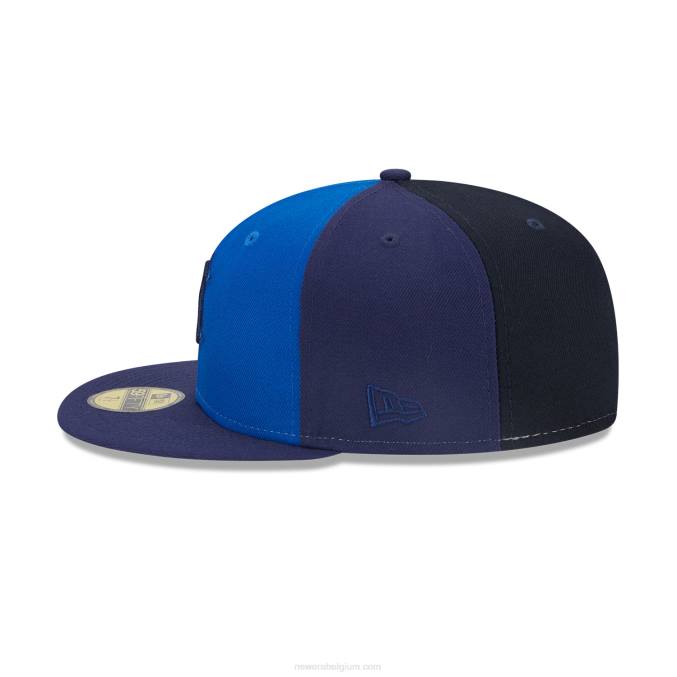 New Era detroit tigers driekleurige teamblauwe 59fifty pet BT24798