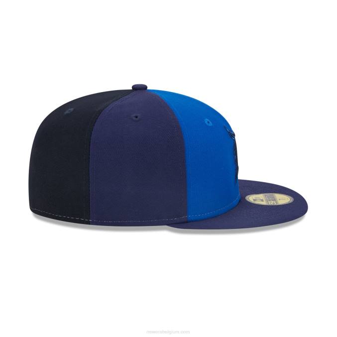 New Era detroit tigers driekleurige teamblauwe 59fifty pet BT24798