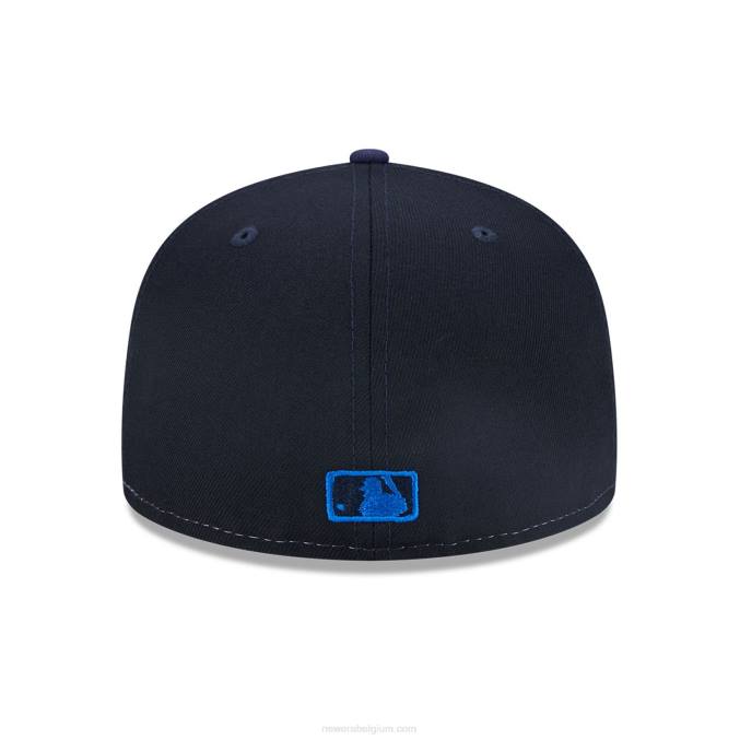 New Era detroit tigers driekleurige teamblauwe 59fifty pet BT24798