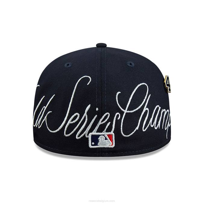New Era detroit tigers historische champs marine 59fifty getailleerde pet BT24700