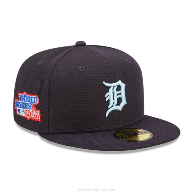 New Era detroit tigers mlb cloud navy 59fifty getailleerde pet BT24606