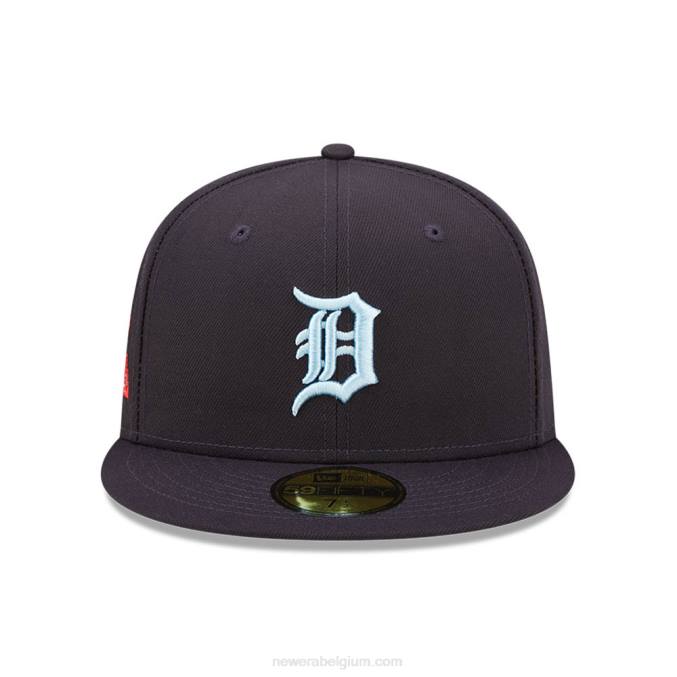 New Era detroit tigers mlb cloud navy 59fifty getailleerde pet BT24606