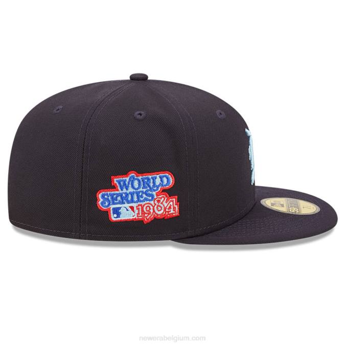 New Era detroit tigers mlb cloud navy 59fifty getailleerde pet BT24606