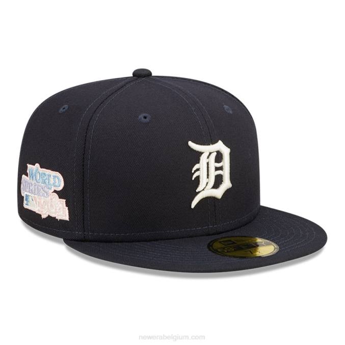 New Era detroit tigers mlb pop sweat navy 59fifty getailleerde pet BT24724