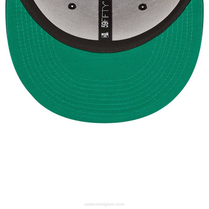 New Era detroit tigers mlb prismatische zwarte 59fifty getailleerde pet BT241380