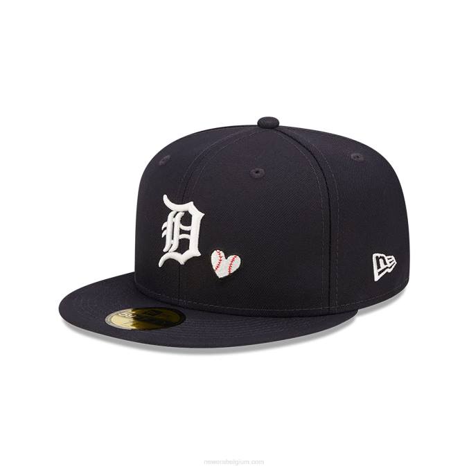 New Era detroit tigers mlb team hart marine 59fifty getailleerde pet BT24410