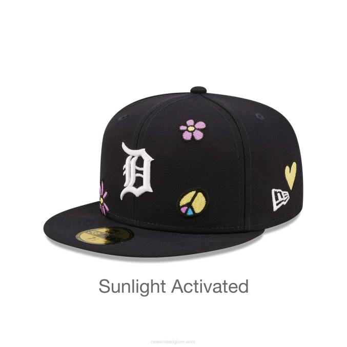 New Era detroit tigers mlb zonlicht pop marine 59fifty pet BT24177
