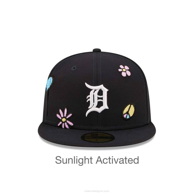 New Era detroit tigers mlb zonlicht pop marine 59fifty pet BT24177