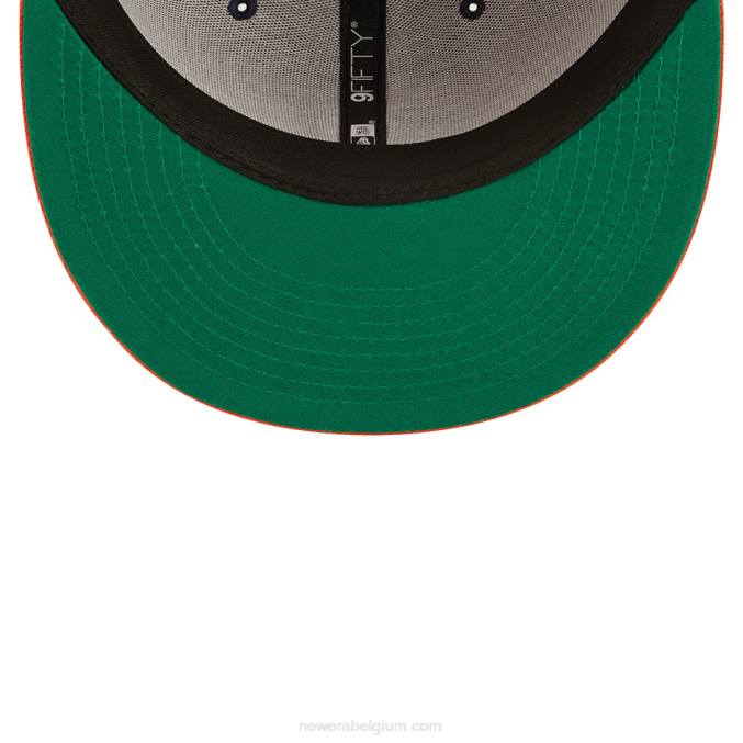 New Era detroit tigers mlb zwarte letter arch navy 9fifty snapback pet BT242054