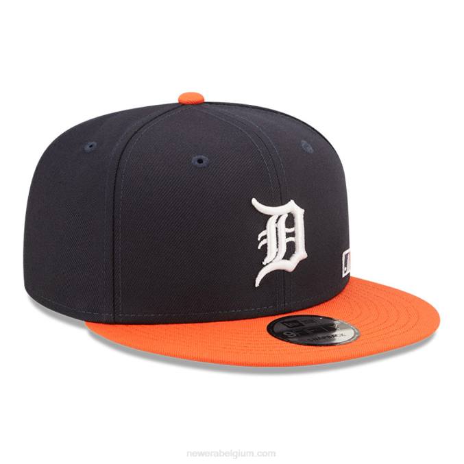 New Era detroit tigers mlb zwarte letter arch navy 9fifty snapback pet BT242054