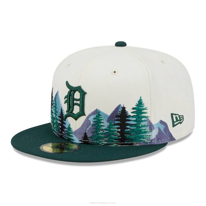 New Era detroit tigers outdoor wit 59fifty getailleerd BT241403