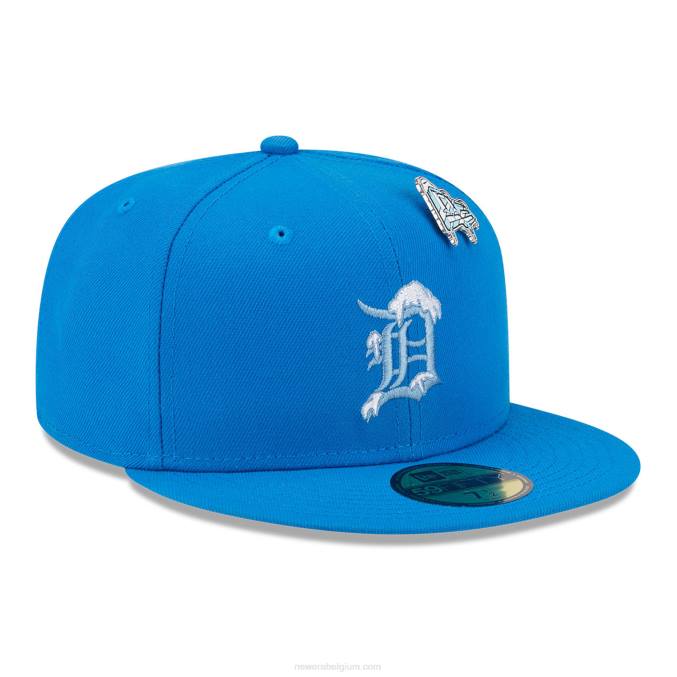 New Era detroit tigers snow day blauwe 59fifty getailleerde pet BT24935