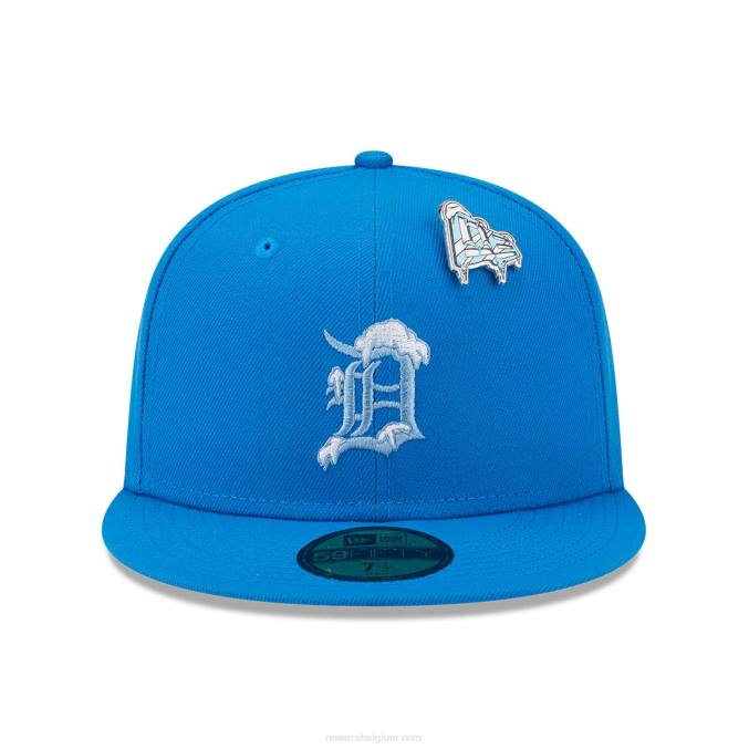 New Era detroit tigers snow day blauwe 59fifty getailleerde pet BT24935