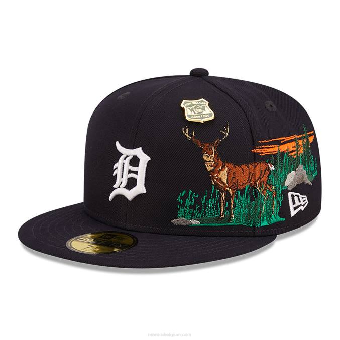 New Era detroit tigers state park marineblauwe 59fifty pet BT24530