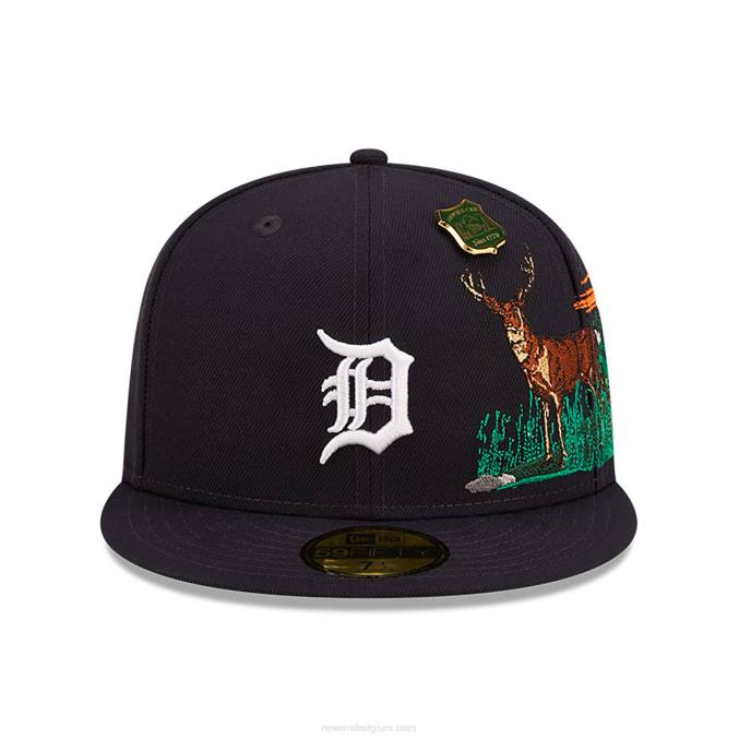 New Era detroit tigers state park marineblauwe 59fifty pet BT24530