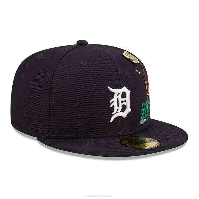 New Era detroit tigers state park marineblauwe 59fifty pet BT24530