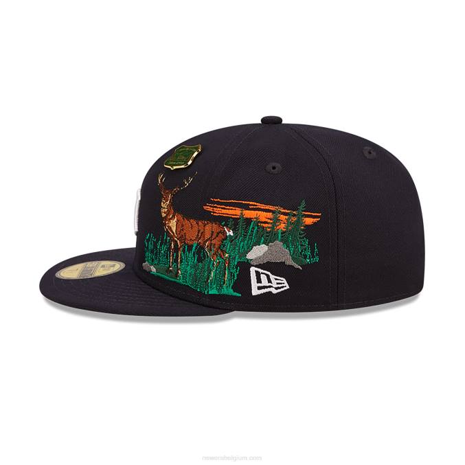 New Era detroit tigers state park marineblauwe 59fifty pet BT24530