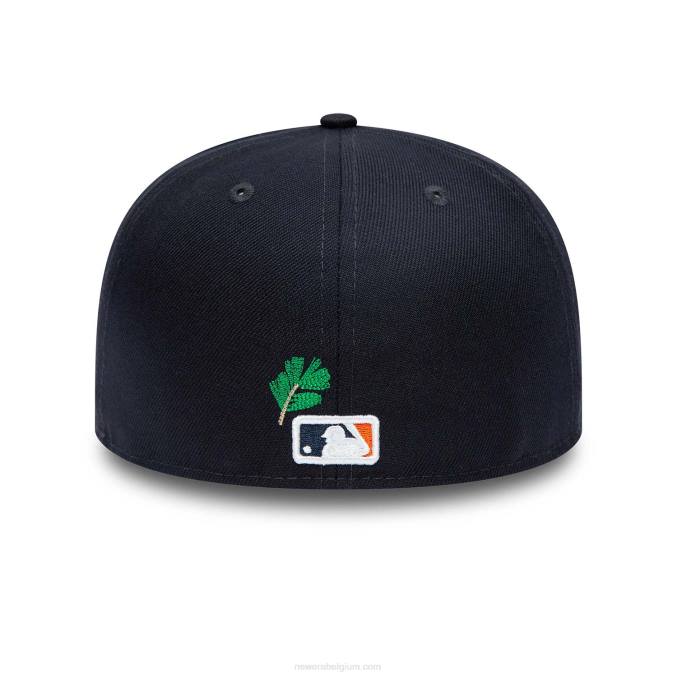 New Era detroit tigers stateview marineblauwe 59fifty pet BT241342